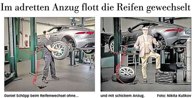 reifenwechsel im massanzug